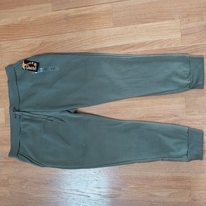 Spark NWT Womens 2X Plus Size Olive Green Joggers with Pockets Fleece Lined
